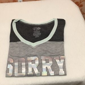 Cold Crush Gray and Mint Blouse